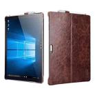 For Microsoft Surface Pro 4 / 5 / 6 / 7 ICARER Oil Wax Texture Tablet Protective Leather Case(Coffee) - 1