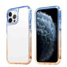 Gradient PC Phone Case For iPhone 13 Pro(Dark Blue Orange) - 1