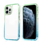 Gradient PC Phone Case For iPhone 13 mini(Green Sky Blue) - 1