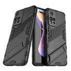 For Xiaomi Redmi Note 11 Pro / Note 11 Pro+ Punk Armor 2 in 1 PC + TPU Shockproof Phone Case with Invisible Holder(Black) - 1