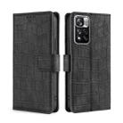 For Xiaomi Redmi Note 11 Pro Skin Feel Crocodile Texture Magnetic Clasp Horizontal Flip Leather Phone Case with Holder & Card Slots & Wallet(Black) - 1