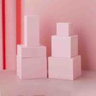 6 in 1 Cube Geometric Cube Photography Background Foam Props(Pink) - 1