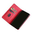For Xiaomi Redmi Note 11 Pro Skin Feel Magnetic Horizontal Flip Leather Phone Case with Holder & Card Slots(Red) - 4