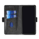 For Xiaomi Redmi Note 11 Pro Retro Texture Contrast Color Side Buckle Horizontal Flip Leather Phone Case with Holder & Card Slots & Wallet(Blue+Grey) - 3