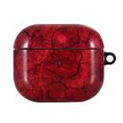 IMD Pattern Earphone Protective Case For AirPods 3(Red Crack) - 1