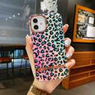 Electroplated IMD TPU Phone Case For iPhone 13 mini(Gradient Leopard) - 1