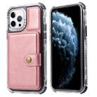 For iPhone 13 Wallet Card Shockproof Phone Case(Rose Gold) - 1