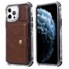 For iPhone 13 Pro Wallet Card Shockproof Phone Case (Brown) - 1