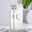 For iPhone X / XS Electroplated Frosted TPU Ring Holder Phone Case(White) - 1