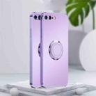 Electroplated Frosted TPU Ring Holder Phone Case For iPhone 7 Plus / 8 Plus(Lavender Purple) - 1