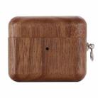 Solid Wood Earphone Protective Case For AirPods 3(Coffee) - 1