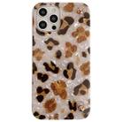 Shell Leopard Texture Phone Case with Lanyard For iPhone 13 mini(Beige White) - 2