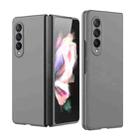 For Samsung Galaxy Z Fold3 5G Oil-sprayed Bare Metal Feel Ultra-thin Folding Phone Case(Grey) - 1