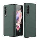 For Samsung Galaxy Z Fold3 5G Oil-sprayed Bare Metal Feel Ultra-thin Folding Phone Case(Green) - 1