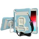 Silicone + PC Tablet Case with Lanyard & Pen slot & Holder For iPad 10.2 2021 / 2020 / 2019 & Air 3 / iPad Pro 10.5(Light Blue) - 1