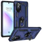 For Huawei nova 8 Shockproof TPU + PC Phone Case with 360 Degree Rotating Holder(Blue) - 1