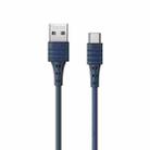 REMAX RC-179a 2.4A Type-C / USB-C High Elastic TPE Fast Charging Data Cable, Length: 1m(Blue) - 1