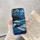 For iPhone 13 Pro Max Oil Painting IMD Straight TPU Protective Phone Case (Waves) - 2