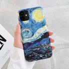 IMD Workmanship TPU Oil Painting Phone Case For iPhone 13(Starry Night) - 1