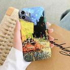 IMD Workmanship TPU Oil Painting Phone Case For iPhone 13(Outdoor Cafe at Night) - 1