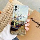 IMD Workmanship TPU Oil Painting Phone Case For iPhone 13 mini(Fishing Boats in San Madilamo) - 1