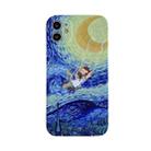 For iPhone 13 Colored Drawing Pattern Fine Hole IMD Shockproof TPU Phone Case(Starry Sky) - 1