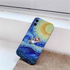 For iPhone 13 Pro Colored Drawing Pattern Fine Hole IMD Shockproof TPU Phone Case (Starry Sky) - 2