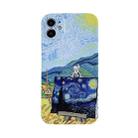 For iPhone 13 Pro Max Colored Drawing Pattern Fine Hole IMD Shockproof TPU Phone Case (Rural) - 1