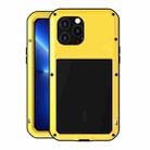 For iPhone 13 Pro Max LOVE MEI Metal Shockproof Life Waterproof Dustproof Protective Phone Case (Yellow) - 1