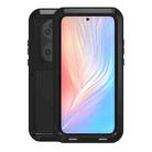 For Huawei P50 Pro LOVE MEI Metal Shockproof Waterproof Dustproof Protective Phone Case without Glass(Black) - 1