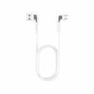 REMAX RC-181a 5A Type-C / USB-C Elbow Head Design Fast Charging Data Cable, Length: 1m(White) - 1