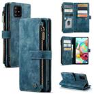 For Samsung Galaxy A71 4G CaseMe-C30 Multifunctional Horizontal Flip PU + TPU Phone Case(Blue) - 1