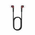 REMAX RC-181t  RC-181t 65W Type-C / USB-C toType-C / USB-C Elbow Head Design Fast Charging Data Cable, Length: 1m(Black) - 1