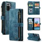 For Xiaomi Redmi Note 10 Pro 4G / Redmi Note 10 Pro Max CaseMe-C30 Multifunctional Horizontal Flip PU + TPU Phone Case(Blue) - 1
