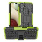 For Samsung Galaxy A13 5G Tire Texture Shockproof TPU+PC Phone Case with Holder(Green) - 1