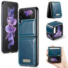 For Samsung Galaxy Z Flip3 5G CaseMe 003 Crazy Horse Texture Horizontal Flip Leather Phone Case(Green) - 1