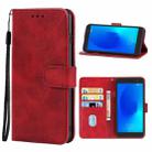 Leather Phone Case For Alcatel 1/1 2019&2021 / Vodafone Smart E9(Red) - 1