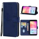 Leather Phone Case For Alcatel TCL A3X A600DL(Blue) - 1