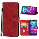 Leather Phone Case For Doogee X96 Pro(Red) - 1