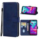 Leather Phone Case For Doogee X96 Pro (Blue) - 1