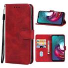 Leather Phone Case For Motorola Moto G30 / G20 / G10 4G(Red) - 1