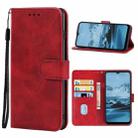 Leather Phone Case For Nokia C20 Plus(Red) - 1