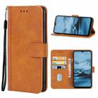 Leather Phone Case For Nokia C20 Plus(Brown) - 1
