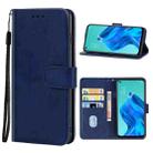 Leather Phone Case For OPPO Reno5 A(Blue) - 1