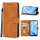 Leather Phone Case For Oukitel C21 Pro(Brown) - 1
