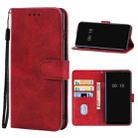 Leather Phone Case For Oukitel C25(Red) - 1