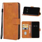 Leather Phone Case For Oukitel C25(Brown) - 1