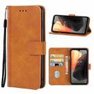 Leather Phone Case For Ulefone Armor 8 / 8 Pro(Brown) - 1