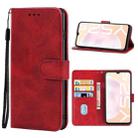 Leather Phone Case For vivo Y52s 5G CN Version/iQOO U3/U3x/Y31S 5G(Red) - 1