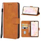 Leather Phone Case For vivo Y52s 5G CN Version/iQOO U3/U3x/Y31S 5G(Brown) - 1